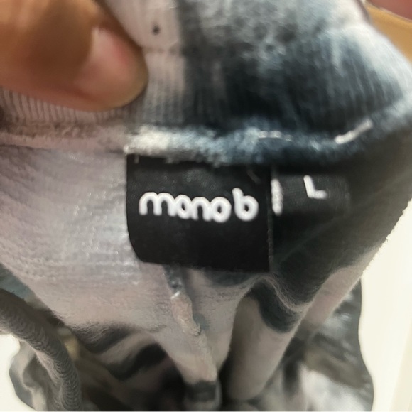 Mono B Black and Gray Tie-Dye Joggers - Picture 3 of 3